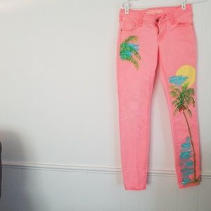 hand painted jeans